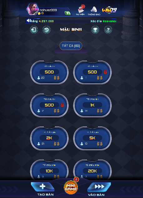Game Mậu Binh Win79